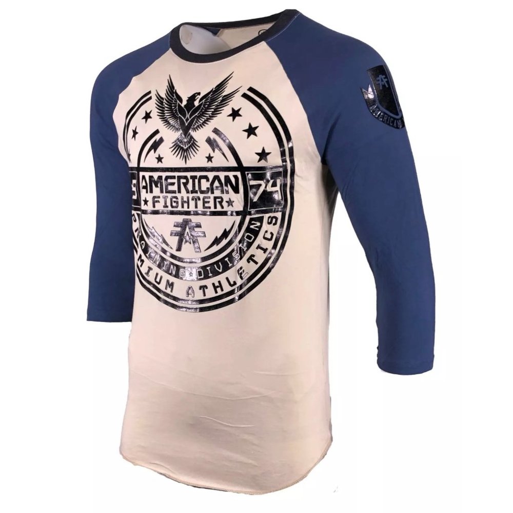 AMERICAN FIGHTER Men's T-Shirt CAPITAL RAGLAN Athl - Picture 5 of 8